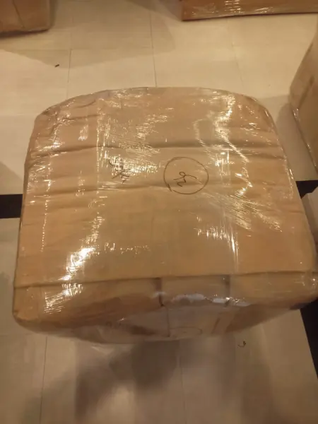 Appliance boxed in corrugated carton