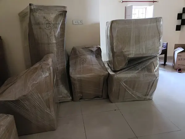 Home furniture packed and labelled